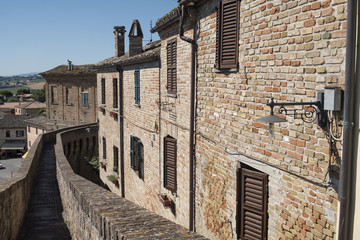Corinaldo (Marches, Italy) at morning