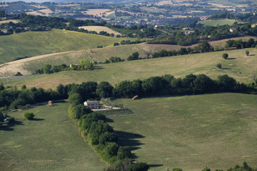 Summer landscape in Marches near Barchi