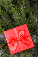  Christmas present close-up.