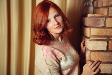 Fototapeta premium young attractive smiling woman