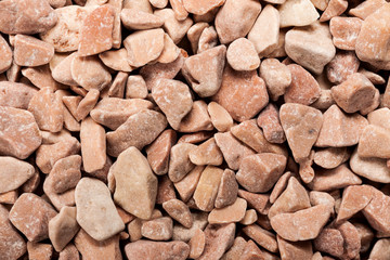 Small crushed stones macro shot, abstract texture