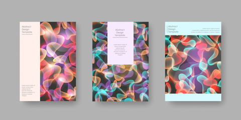 Bright abstract cover designs for brochure, presentation, catalog, poster, etc. Vector Illustration