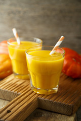 Pumpkin and carrot drink