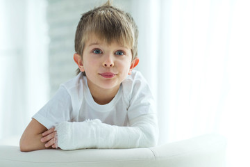 Child with an injury 