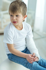 Child with an injury 