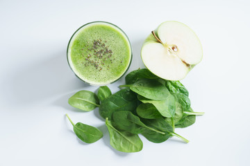 healthy green drink.