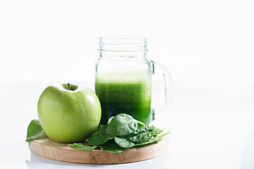 healthy green drink.