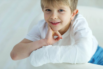 Child with an injury 