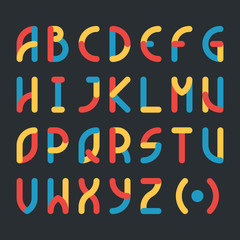 Cute colored alphabet