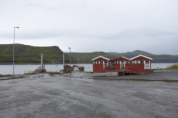 Norwegen, Norge, Nordkapp, Nordkap, Fähre, Fähranleger, aufgelassen still, ruhig, Lost Places,...