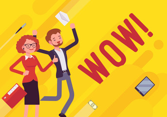 Wow. Business motivation poster