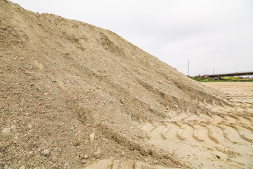Pile of gravel outdoor