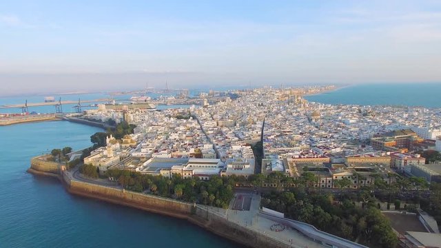 Aerial Cadiz with drone