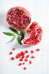 red pomegranate.