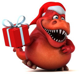 Fun dinosaur- 3D Illustration