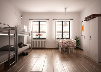 Helles Monteurzimmer