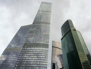 Obraz premium Moscow city skyscraper