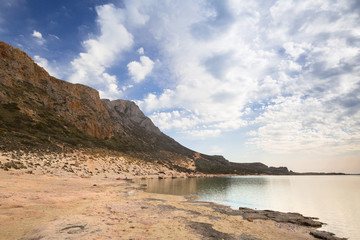 Fototapeta na wymiar Scenery of Balos beach on Crete, Greece