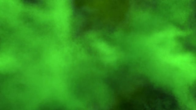 Colored middle size smoke explosion with trails, explodes on camera. Smoke density - low. Separated on pure black background, contains alpha channel.