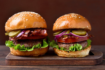 Homemade hamburger