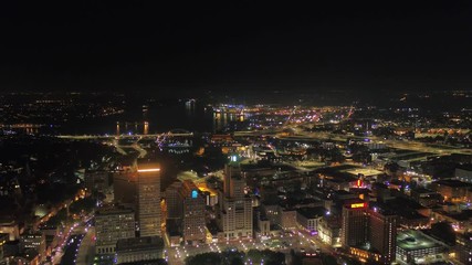 Aerial Rhode Island Providence July 2017 Night 4K Inspire 2