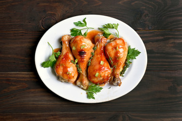 Roasted chicken drumstick