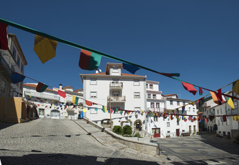 street in the village of manteigas,  serra da estrela, portugal