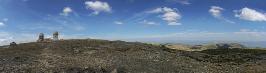 panorama view of torre, the highest peak in portugal