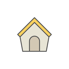 Doghouse colorful icon