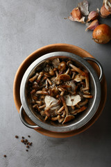 Cooking mushrooms