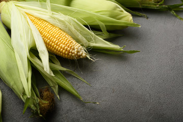 Food background with corn cob