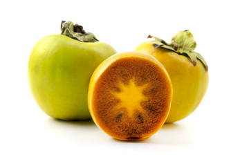 Green Diospyros kaki