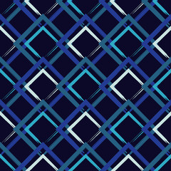 Seamless vector geometric pattern. Brushwork. Textile rapport.