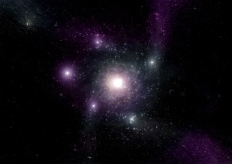 galaxy in a free space