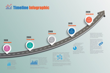 Business road map timeline infographic icons designed for abstract background template milestone element modern diagram process technology digital marketing data presentation chart Vector illustration