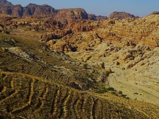 Widok na góry Petry w Jordanii