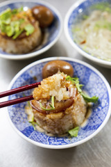 rice cake and egg