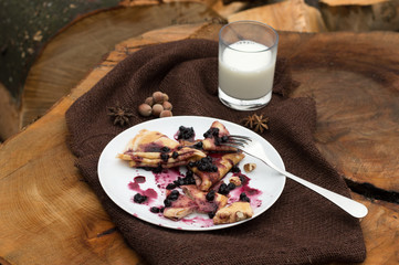 Pancakes with milk