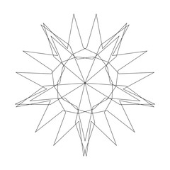 Obraz premium Holiday patterns of stars of snowflakes and flowers for gifts