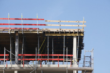 Baustelle, Bauger&uuml;st, Neubau