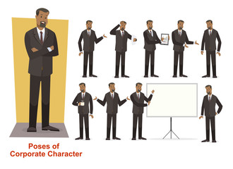 Corporate Character_in suite_Afro-Americans