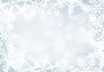 Background design with snowflakes