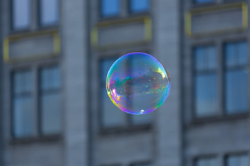 Bubble reflecting city