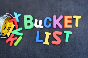 Things to do before you die, bucket list concept