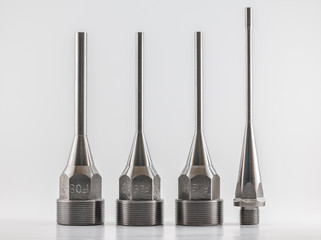 Nozzle for plastic injection molding machine parts