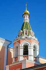 Fototapeta na wymiar Moscow, a fragment of an Orthodox Cathedral on the Red square