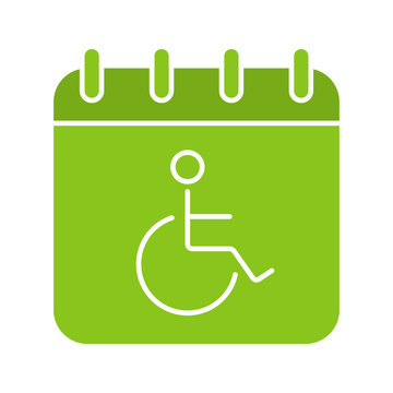 Disability day glyph color icon