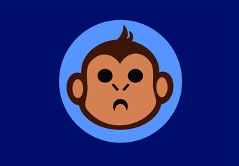 Monkey face icon