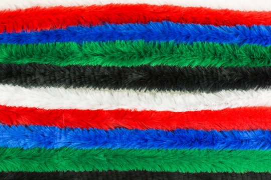 background of multicolored pipe cleaners