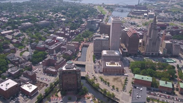 Aerial Rhode Island Providence July 2017 Sunny Day 4K Inspire 2